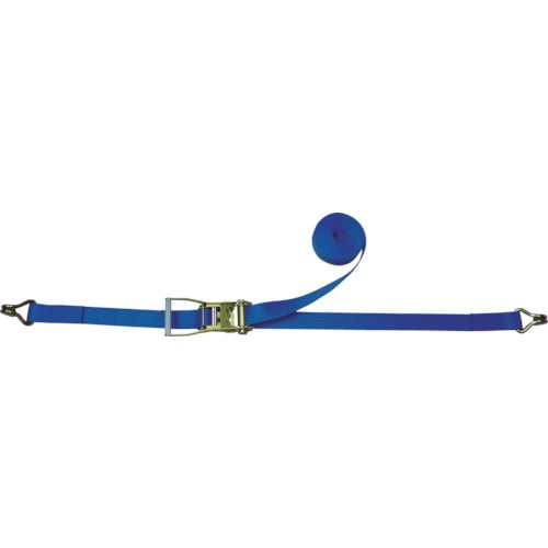 トラスコ中山 TESAC ラッシングベルト ベルト荷締機ラチェットバックル式両端ナローフック付 433-4001(ご注文単位1台)【直送品】