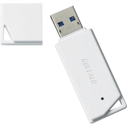 トラスコ中山 バッファロー USB3.1(Gen1)/USB3.0対応 USBメモリー バリューモデル 32GB ホワイト(ご注文単位1個)【直送品】