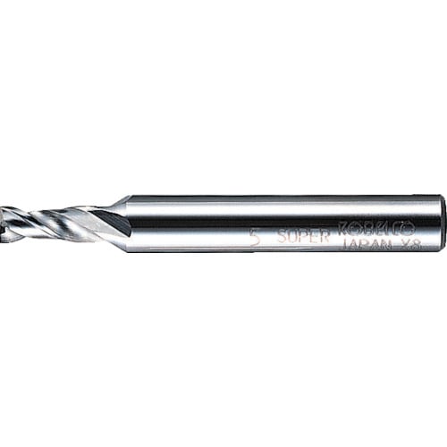 トラスコ中山 三菱K 2枚刃アルミ加工用 ハイスKHAスーパースクエアエンドミルショット刃長(S)6mm(ご注文単位1本)【直送品】