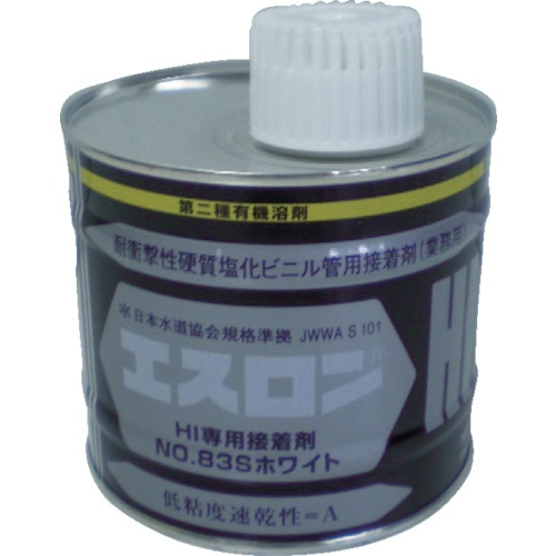 トラスコ中山 エスロン 接着剤NO83Sホワイト 500g(ご注文単位1缶)【直送品】