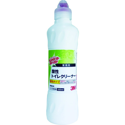 トラスコ中山 3M スコッチ・ブライト 酸性トイレクリーナー 500ml SAN T 500(ご注文単位1本)【直送品】