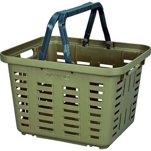 トラスコ中山 リングスター スーパーバスケットSB-370ブラウン(ご注文単位1個)【直送品】