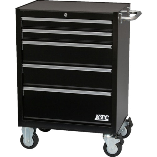 トラスコ中山 KTC ローラーキャビネット(5段5引出し)(ブラック)(ご注文単位1台)【直送品】