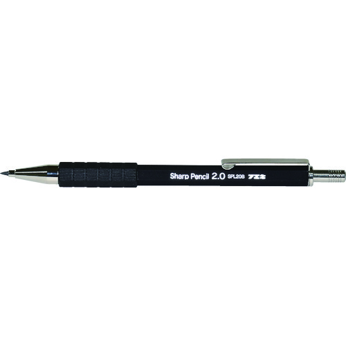 トラスコ中山 フエキ 建築用筆記用具 スーパーノックシャープペンシル 芯削り付 芯径2.0mm 黒(ご注文単位1本)【直送品】