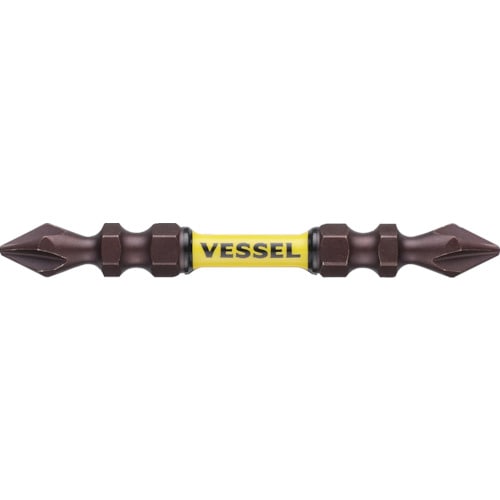 トラスコ中山 ベッセル サキスボトーションビットSST 2本組(両頭)+1×65mm(ご注文単位1パック)【直送品】