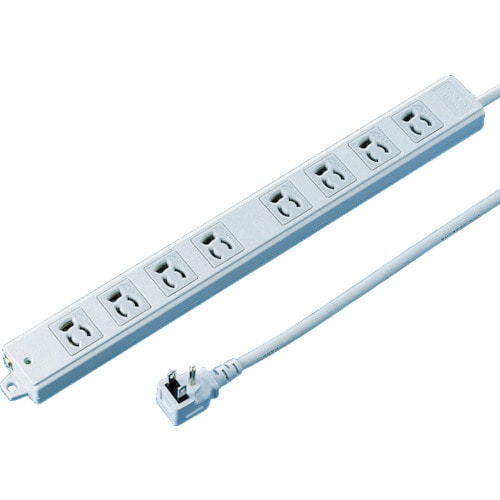 トラスコ中山 SANWA 工事物件タップ 抜け止めコンセント 8個口 L型 ケーブル長5m 818-4041(ご注文単位1個)【直送品】