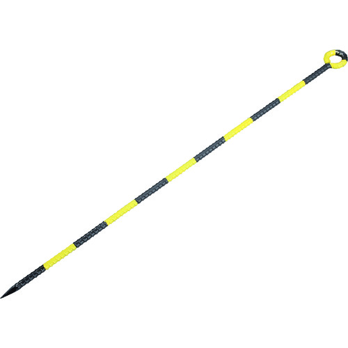 トラスコ中山 TRUSCO カラー異形ロープ止丸型 黄/黒(ご注文単位1本)【直送品】