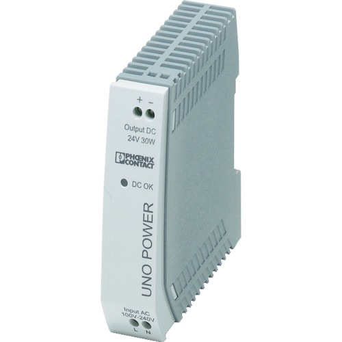 トラスコ中山 フエニックス フエニックスコンタクト 電源ユニット DINレール取付け 30W(ご注文単位 1台)【直送品】