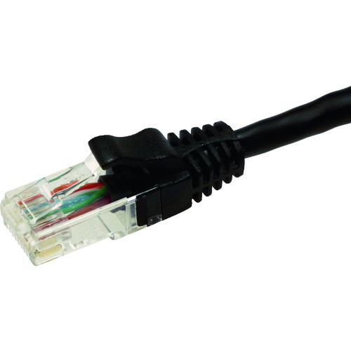 トラスコ中山 コーニング Cat5e UTPパッチコード1m 黒(ご注文単位 1本)【直送品】