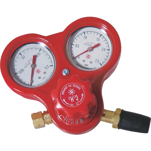 トラスコ中山 SUZUKID アセチレン用調整器(ご注文単位 1個)【直送品】
