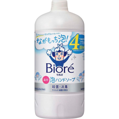 トラスコ中山 Kao ビオレu 泡ハンドソープ つめかえ用 770ml 537-6928 (ご注文単位1個) 【直送品】