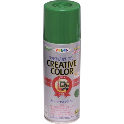 トラスコ中山 アサヒペン クリエイティブカラースプレー 420ML 67グリーン 124-7223 (ご注文単位1本) 【直送品】