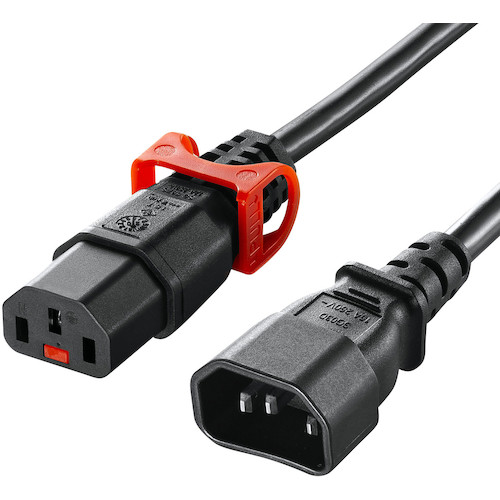 トラスコ中山 SANWA 抜け防止ロック式電源コード ロックプラス(3m) 246-2375 (ご注文単位1本) 【直送品】
