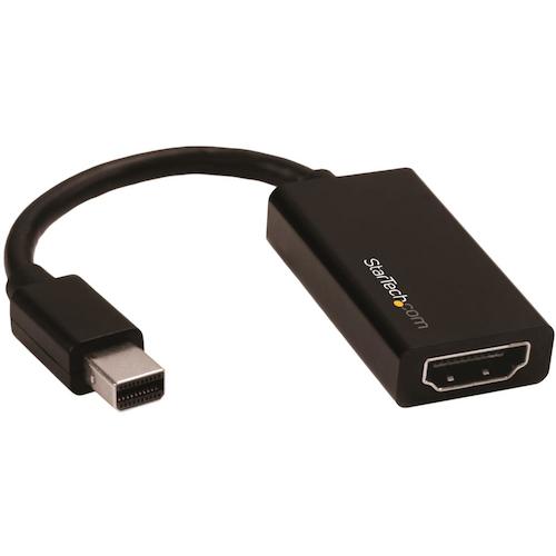 トラスコ中山 スターテック ディスプレイアダプター/mDP - HDMI/4K60Hz/アクティブ変換/BK 492-9832 (ご注文単位1袋) 【直送品】