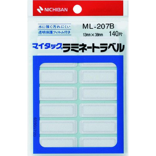 トラスコ中山 ニチバン マイタックラミネートラベルML207B 136-0349 (ご注文単位1個) 【直送品】