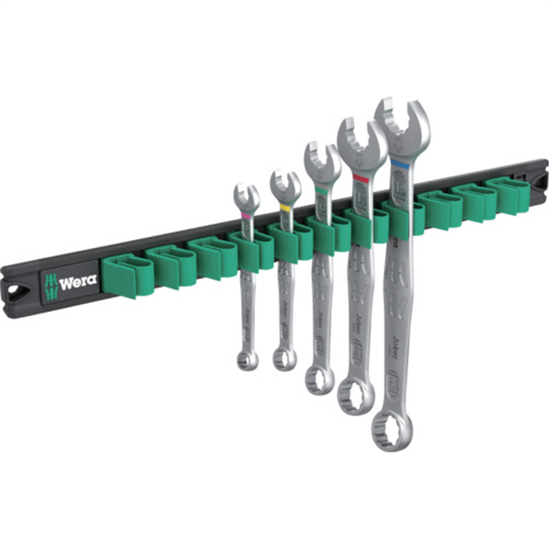 Wera 9641 ジョーカー6003 コンビネーションメガネスパナセット  ホルダー付 1セット（ご注文単位1セット）【直送品】