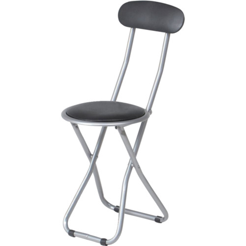 不二貿易 パイプスリムチェアー FB-32BK(1010BK) 1脚 1脚(ご注文単位1脚)【直送品】