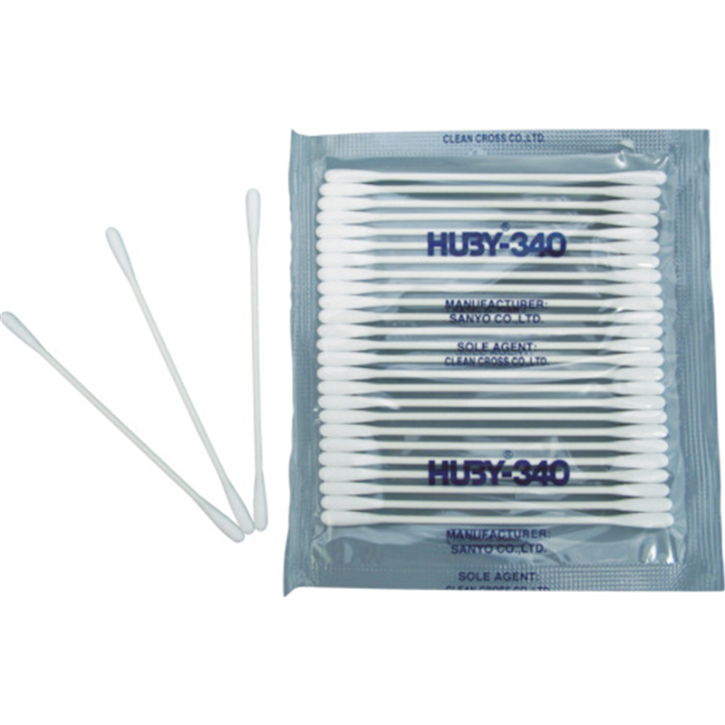 HUBY 3インチ 工業用綿棒(先端砲弾型)BB-001 (50000本入) 1箱（ご注文単位1箱）【直送品】