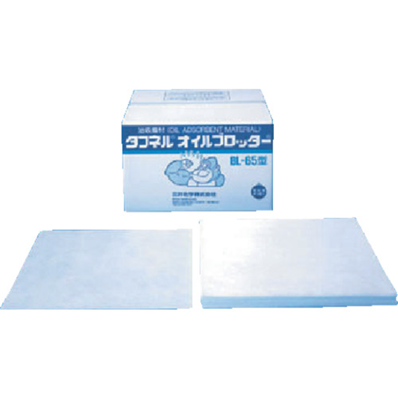エム・エーライフ 油吸着材 タフネルオイルブロッター マット状 650x650mm 厚さ4mm (100枚入) 1箱(ご注文単位1箱)【直送品】