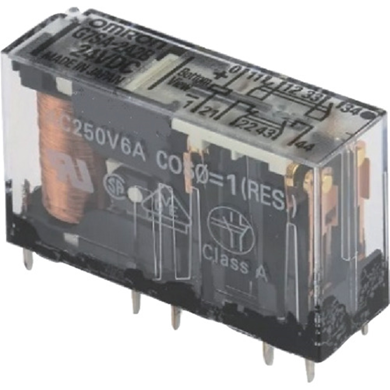 OMRON セーフティリレー 3a接点・1b接点 DC24V 1個（ご注文単位1個）【直送品】