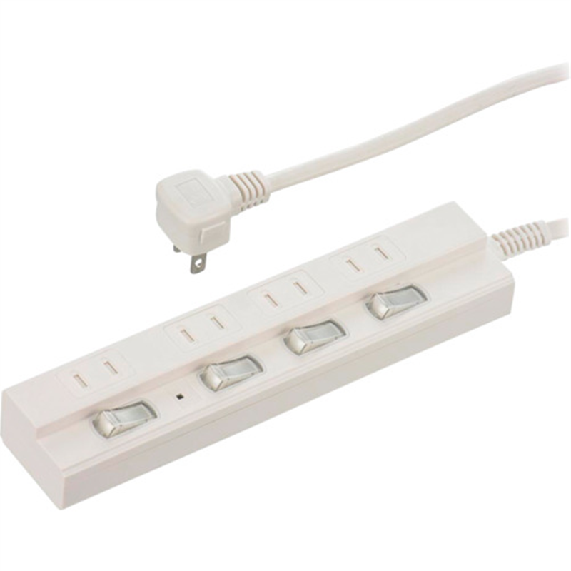 OHM 4口5m節電タップ雷ガード付22     1個（ご注文単位1個）【直送品】