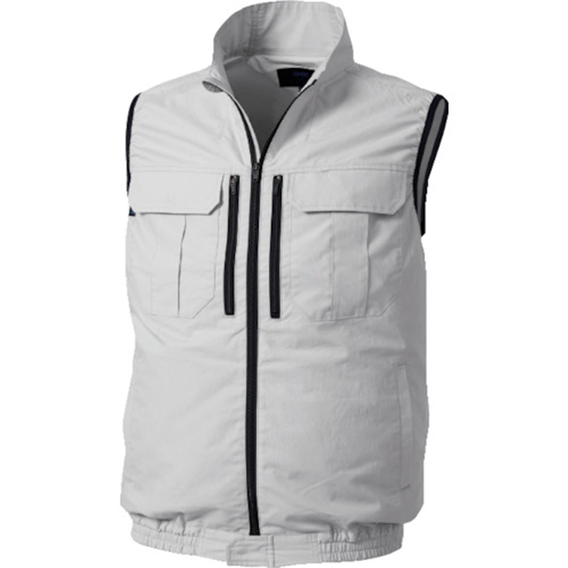 空調服 空調服[[R上]] ベスト シルバー 5L 1着（ご注文単位1着）【直送品】