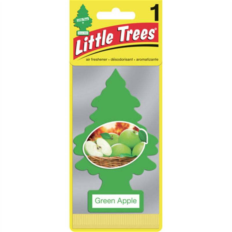 リトルツリーズ LT エアーフレッシュナー 1P - Green Apple(グリーンアップル) 1枚（ご注文単位1枚）【直送品】