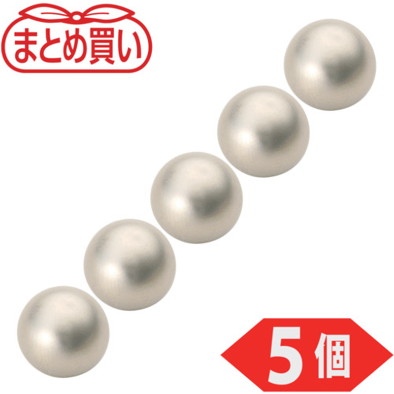 TRUSCO まとめ買い ネオジム磁石 ボール型 外径8mm シルバー 5個入 1パック（ご注文単位1パック）【直送品】