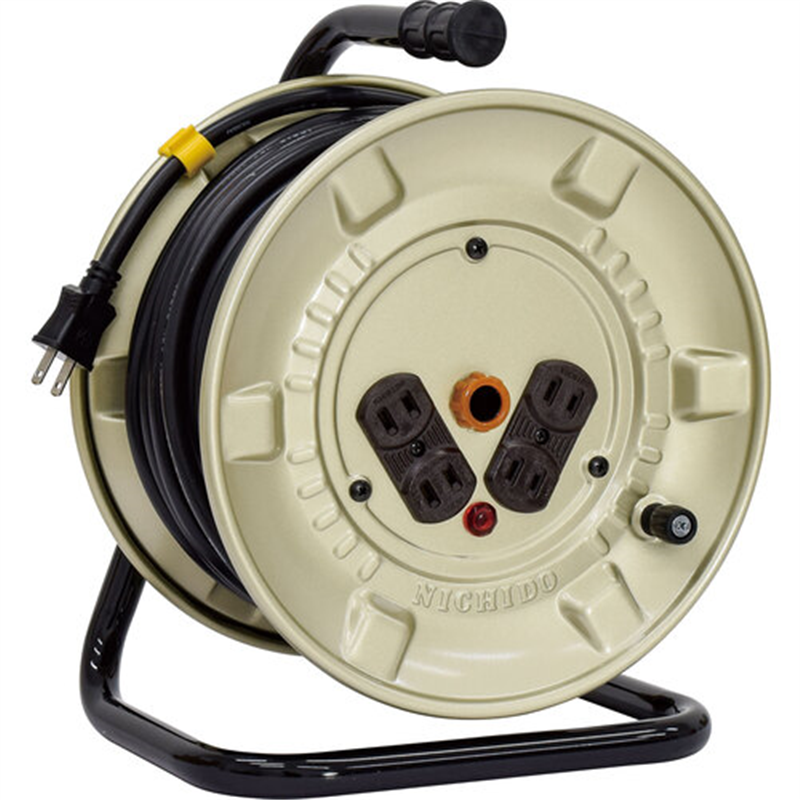 NICHIDO 電工ドラム 100V アースなし 50m 1台(ご注文単位1台)【直送品】