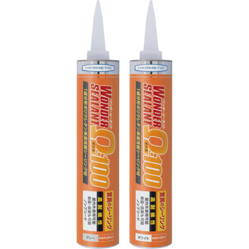 ヘルメチック ウレタン樹脂系高耐候性シーリング剤 オメガ100グレー 320ml 1個（ご注文単位1個）【直送品】