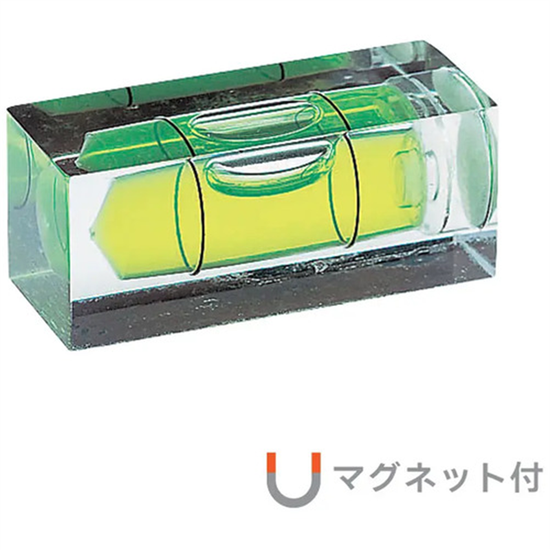 KOD 角型アイベルマグネット付水平器 15×16×45mm 1個（ご注文単位1個）【直送品】