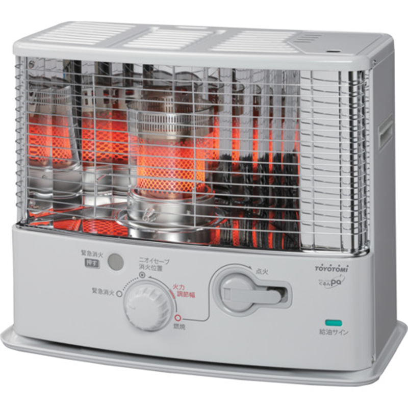 TOYOTOMI 反射型石油ストーブ 電池レス手回し着火タイプ RS-G3024-W 1台(ご注文単位1台)【直送品】
