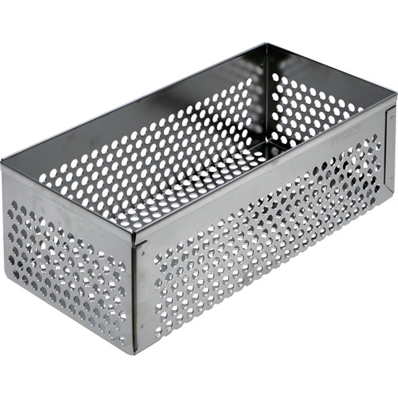 TRUSCO ステンレスパンチングボックス 中 254X120X80mm 1個（ご注文単位1個）【直送品】