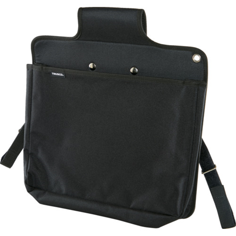 TRUSCO 台車バック マチ付き ブラック 1個（ご注文単位1個）【直送品】