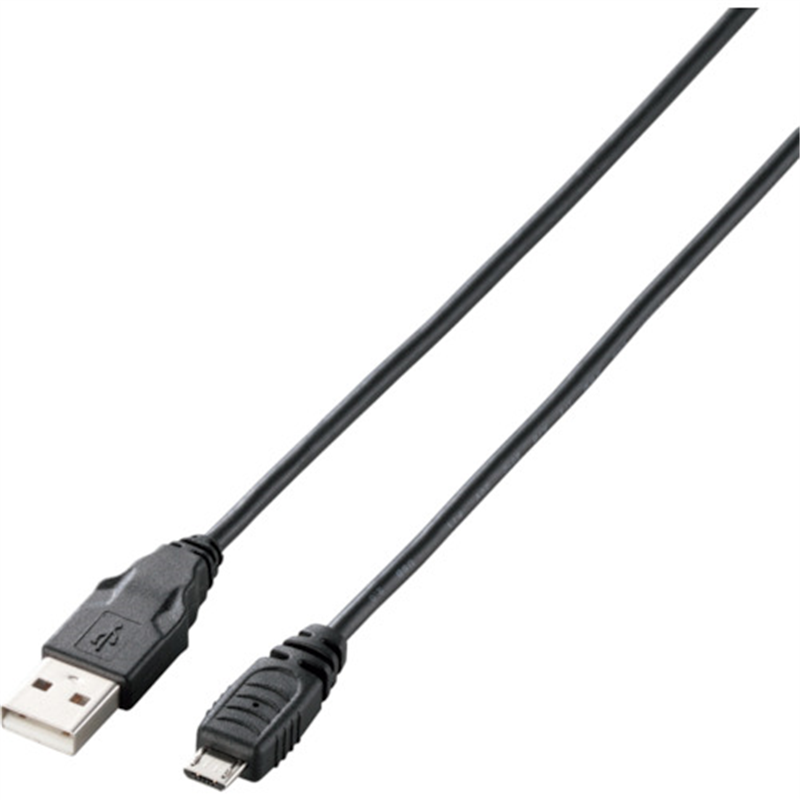 ELECOM USB2.0ケーブル A-microBタイプ 0.15m ブラック 1本（ご注文単位1本）【直送品】