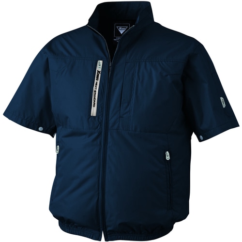 トラスコ中山 XEBEC 空調服半袖ブルゾンXE98034-19-4L ディープネイビー 1枚（ご注文単位1枚）【直送品】