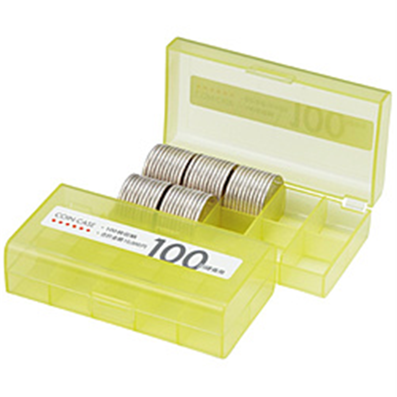 オープン工業 コインケース (100枚収納) 100円用 MA100W 1個(ご注文単位1個)【直送品】
