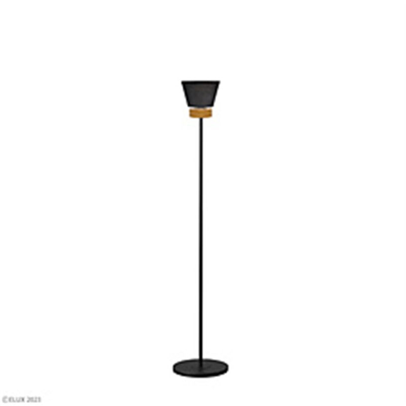 エルックス SAXON ｻｸｿﾝ 1灯ﾌﾛｱｽﾀﾝﾄﾞﾗｲﾄ　ﾌﾞﾗｯｸ  LC11004-BK ［LED］ LC11004 1個（ご注文単位1個）【直送品】