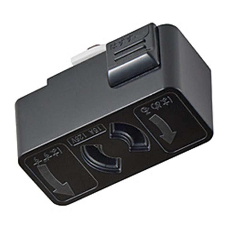 ELPA エルパ 抜け止めコンセント 黒色 EW-LR01NH(BK) EWLR01NHBK 1個(ご注文単位1個)【直送品】