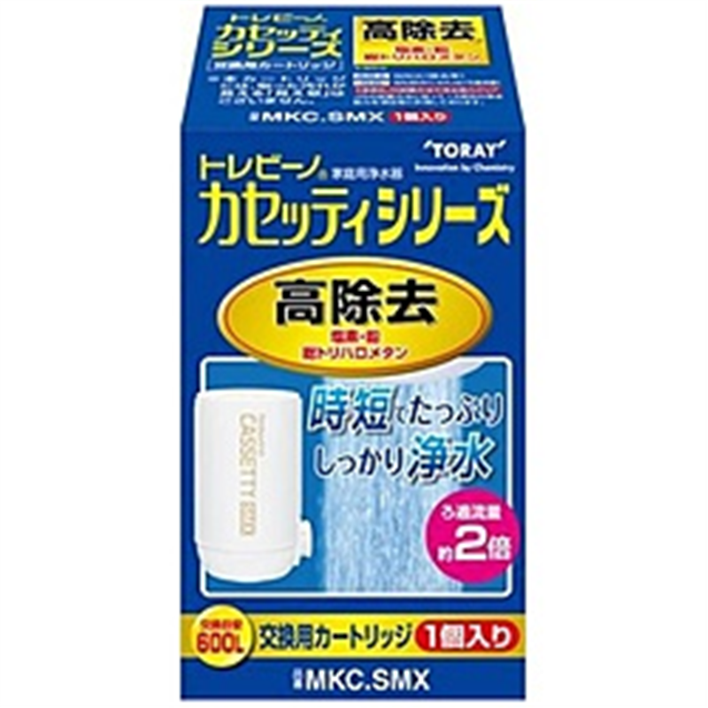 東レ　TORAY 交換用カートリッジ 時短・高除去タイプ コンパクトサイズ トレビーノ ホワイト MKC.SMX ［1個］ 1個（ご注文単位1個）【直送品】