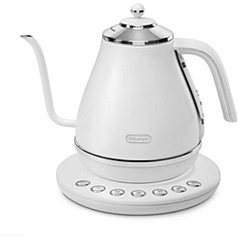 デロンギ　Delonghi 温度設定機能付き電気カフェケトル icona(アイコナ) ピースフルホワイト KBOE1230J-W ［1.0L］ 1個（ご注文単位1個）【直送品】