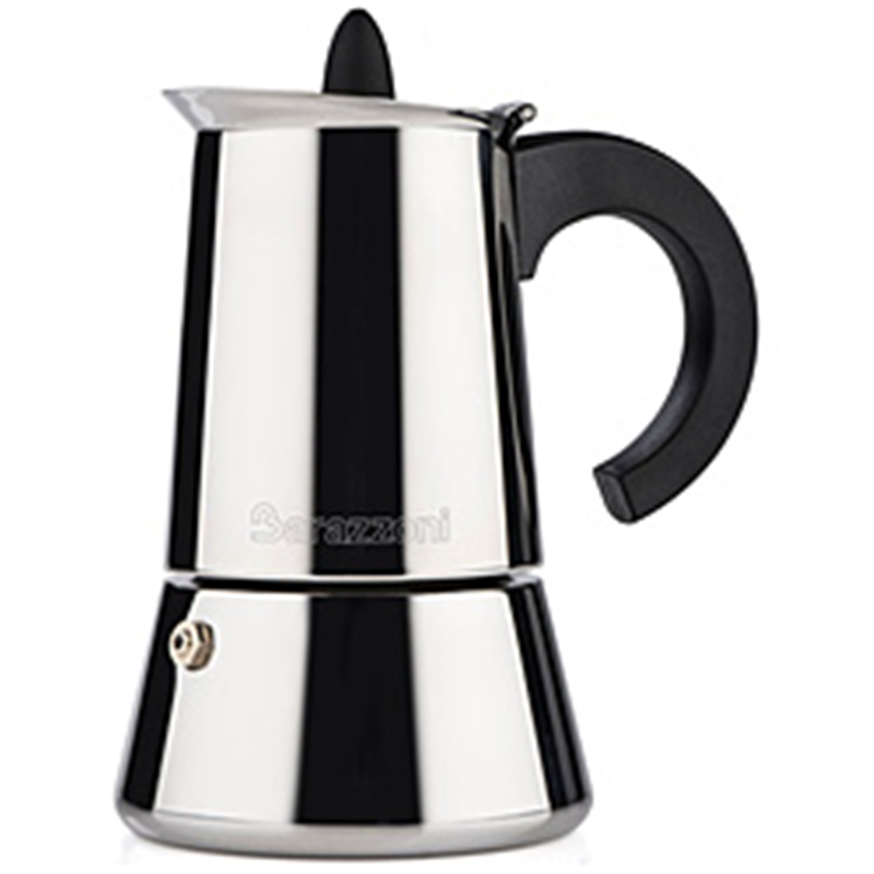 Barazzoni　バラゾーニ IH エスプレッソコーヒーメーカー4カップ LA CAFFETTIERA INOX  830008004 1個（ご注文単位1個）【直送品】