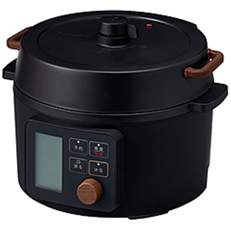 アイリスオーヤマ IRIS OHYAMA 電気圧力鍋 3.0L KPC-MA3-B 液晶タイプ レシピブック付き 自動メニュー搭載 低温調理 圧力なべ ブラック 1個(ご注文単位1個)【直送品】