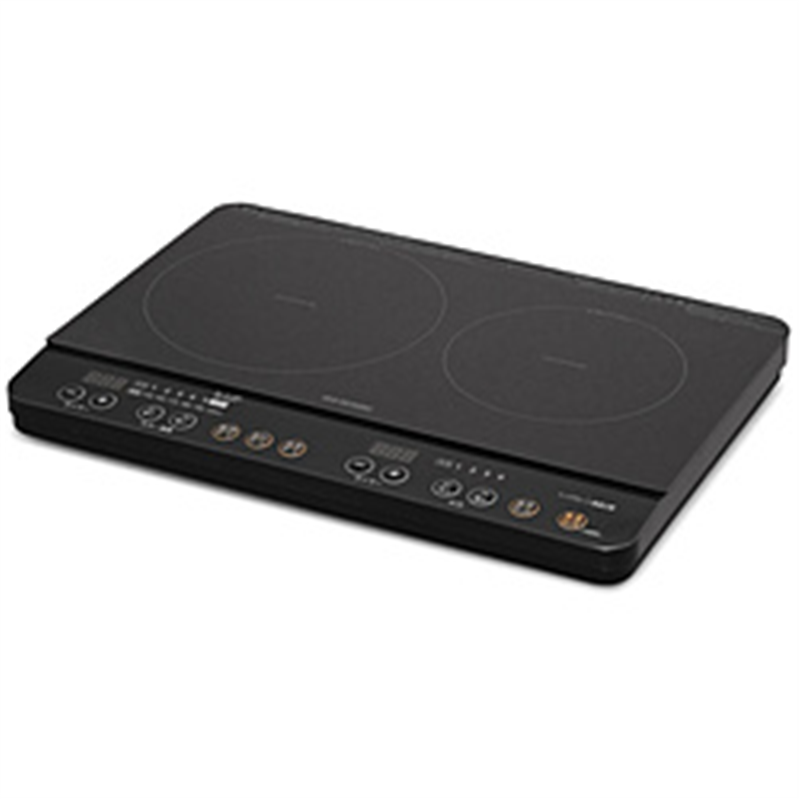 アイリスオーヤマ　IRIS　OHYAMA 2口IHコンロ   IHK-WKT23-B ［2口 /100V］ 1個（ご注文単位1個）【直送品】