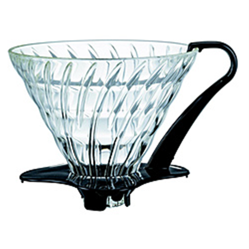 ハリオ　HARIO V60耐熱ガラスドリッパー HARIO ﾌﾞﾗｯｸ VDGN-03-B 1個（ご注文単位1個）【直送品】