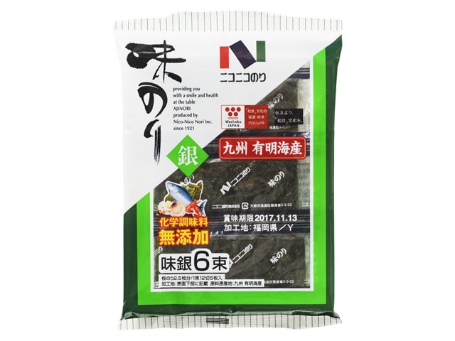 ニコニコのり味銀6束6袋※軽(ご注文単位10個)【直送品】