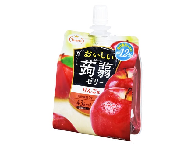 たらみおいしい蒟蒻ゼリーりんご味150g※軽(ご注文単位6個)【直送品】