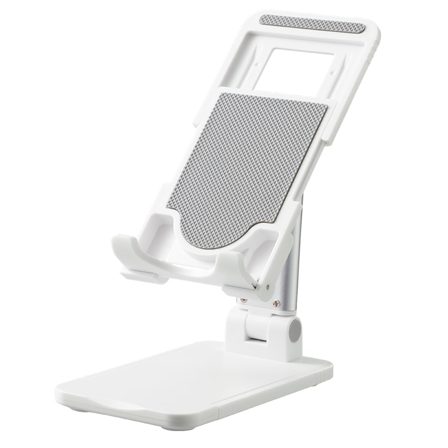 MARKLESS STYLE 折りたたみマルチスマホスタンド ホワイト TS-1645-044 1個(ご注文単位1個)【直送品】
