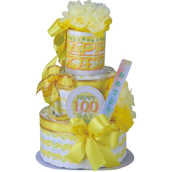 シャディ おむつｄｅケーキ　１００ＤＡＹ　ＭＥＭＯＲＹ　２段 1個(ご注文単位1個)  【直送品】