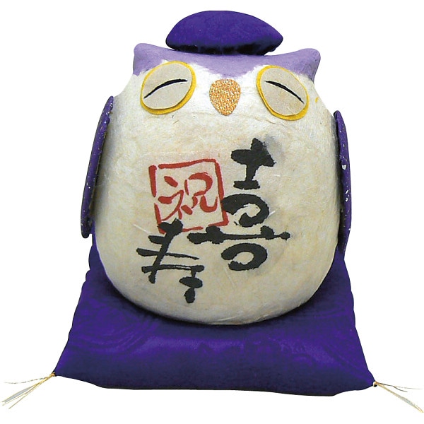 シャディ ちぎり和紙　長寿の祝いふくろう 1個(ご注文単位1個)  【直送品】